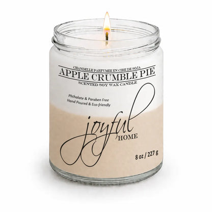 Joyful Home Apple Crumble Pie Soy Wax Candle 8oz
