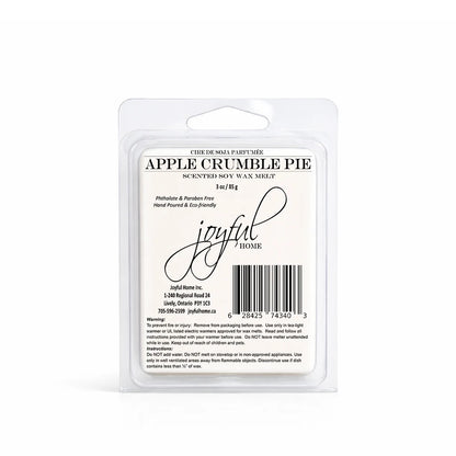 Joyful Home Apple Crumble Pie Soy Wax Melt Dye Free