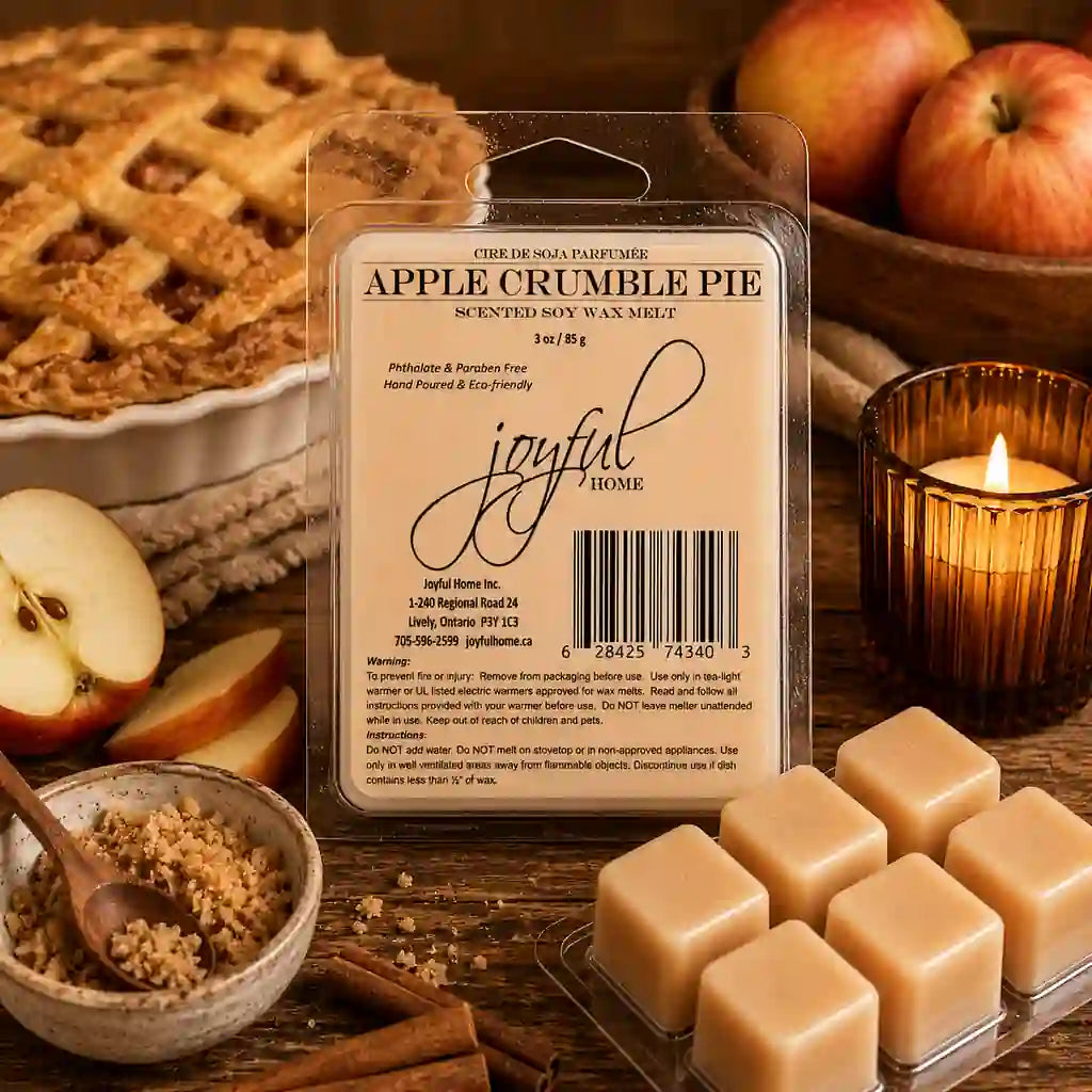 Joyful Home Apple Crumble Pie Soy Wax Melt Scene