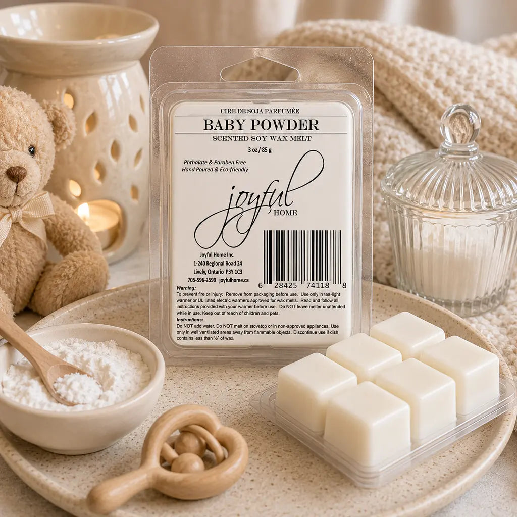 Joyful Home Baby Powder Soy Wax Melt Scene