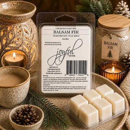 Joyful Home Balsalm Fir Soy Wax Melt Scene