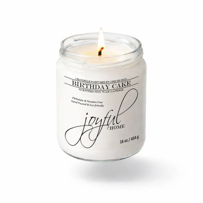 Joyful Home Birthday Cake Soy Wax Candle 16oz Dye Free