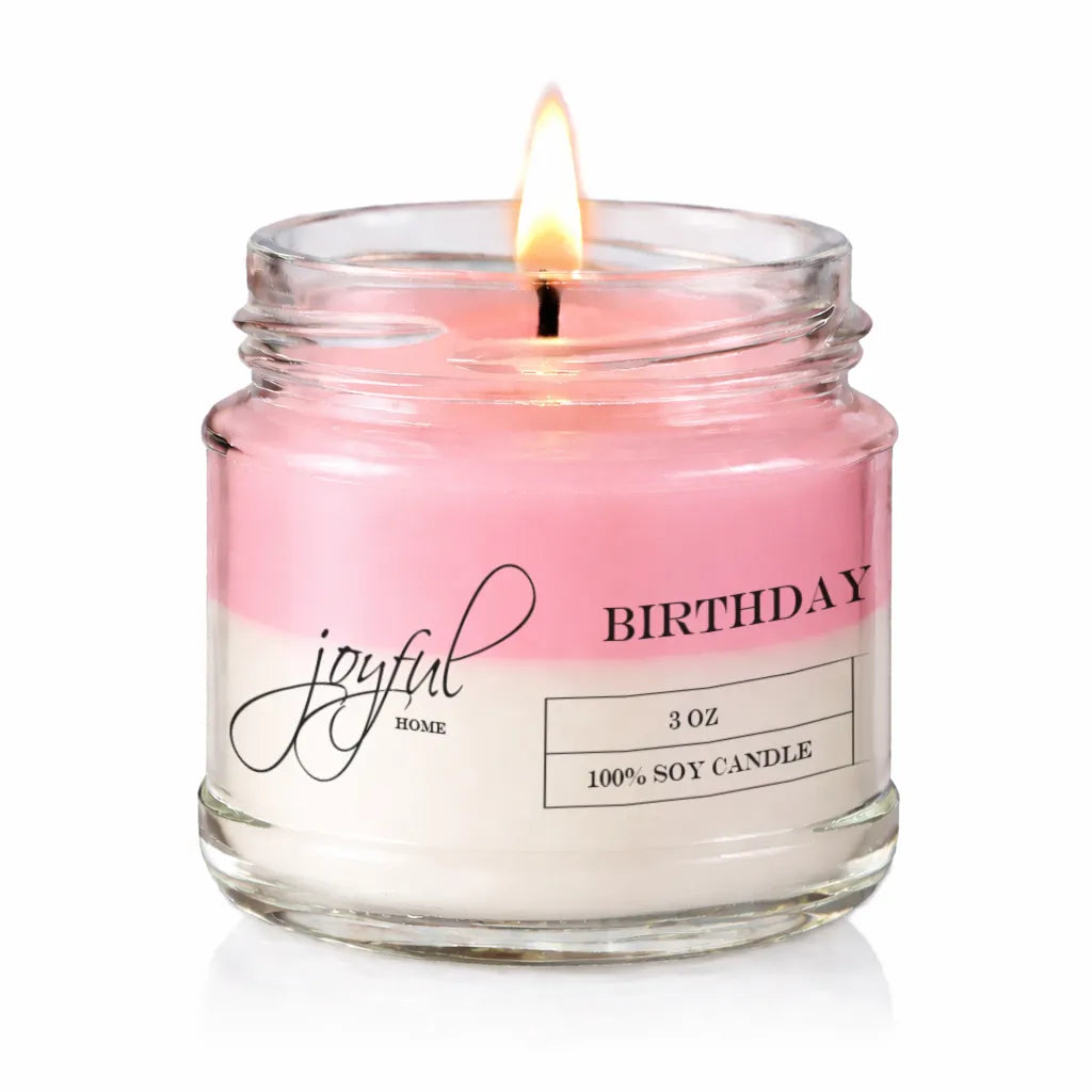 Joyful Home Birthday Cake Soy Wax Candle 3oz