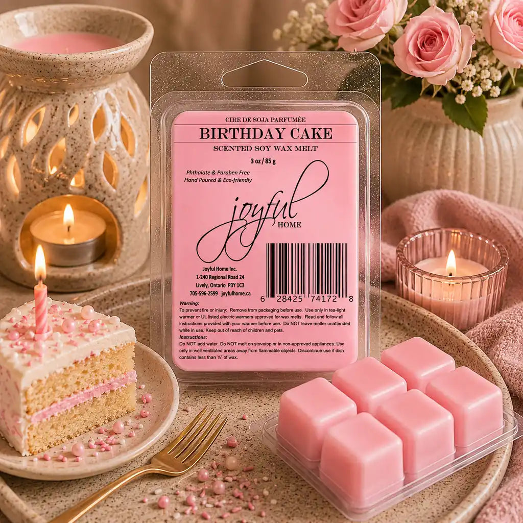 Joyful Home Birthday Cake Soy Wax Melt Scene