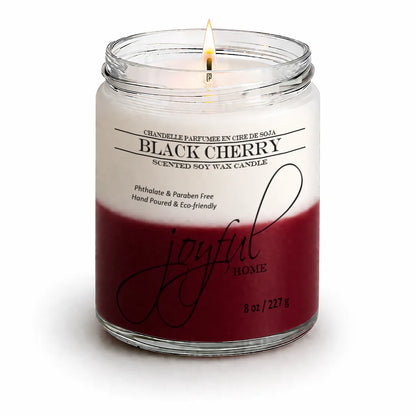Joyful Home Black Cherry Soy Wax Candle 8oz