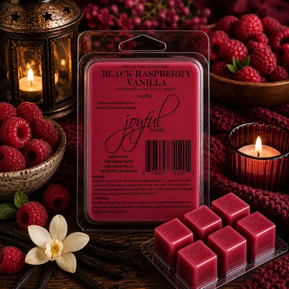 Joyful Home Black Raspberry Vanilla Soy Wax Melt Scene