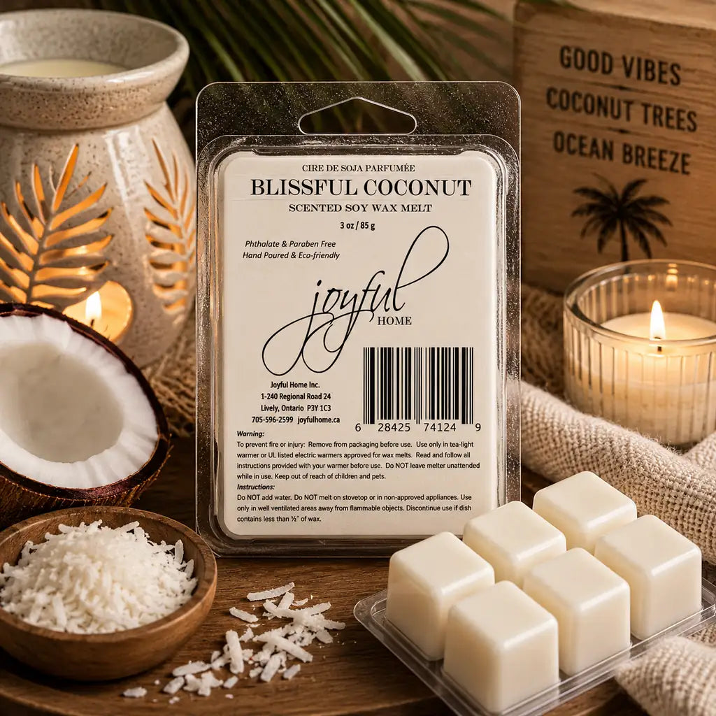 Joyful Home Blissful Coconut Soy Wax Melt Scene