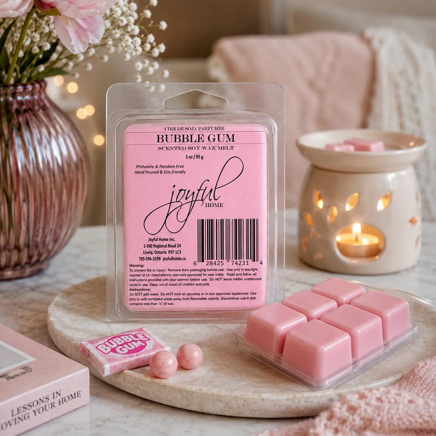 Bubble Gum Soy Candles & Wax Melts