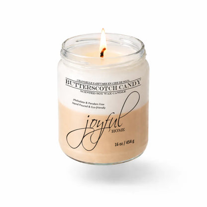 Joyful Home Butterscotch Candy Soy Wax Candle 16oz