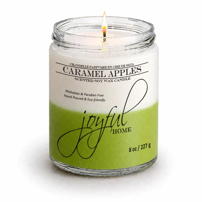 Joyful Home Caramel Apples Soy Wax Candle 8oz