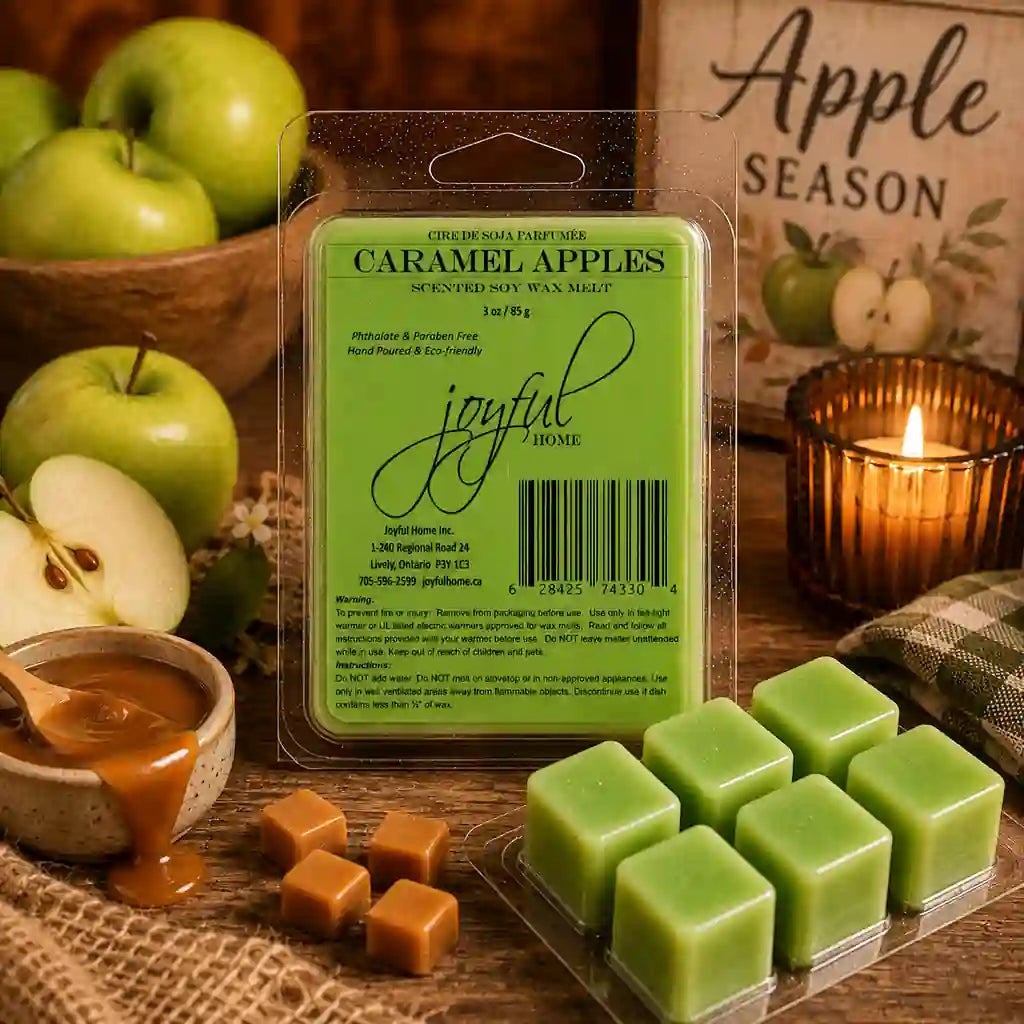 Joyful Home Caramel Apples Soy Wax Melt Scene