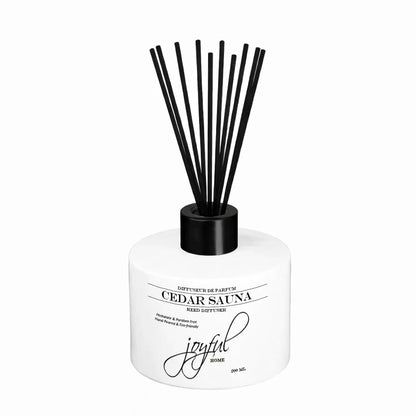 Joyful Home Cedar Sauna Reed Diffuser Black Top