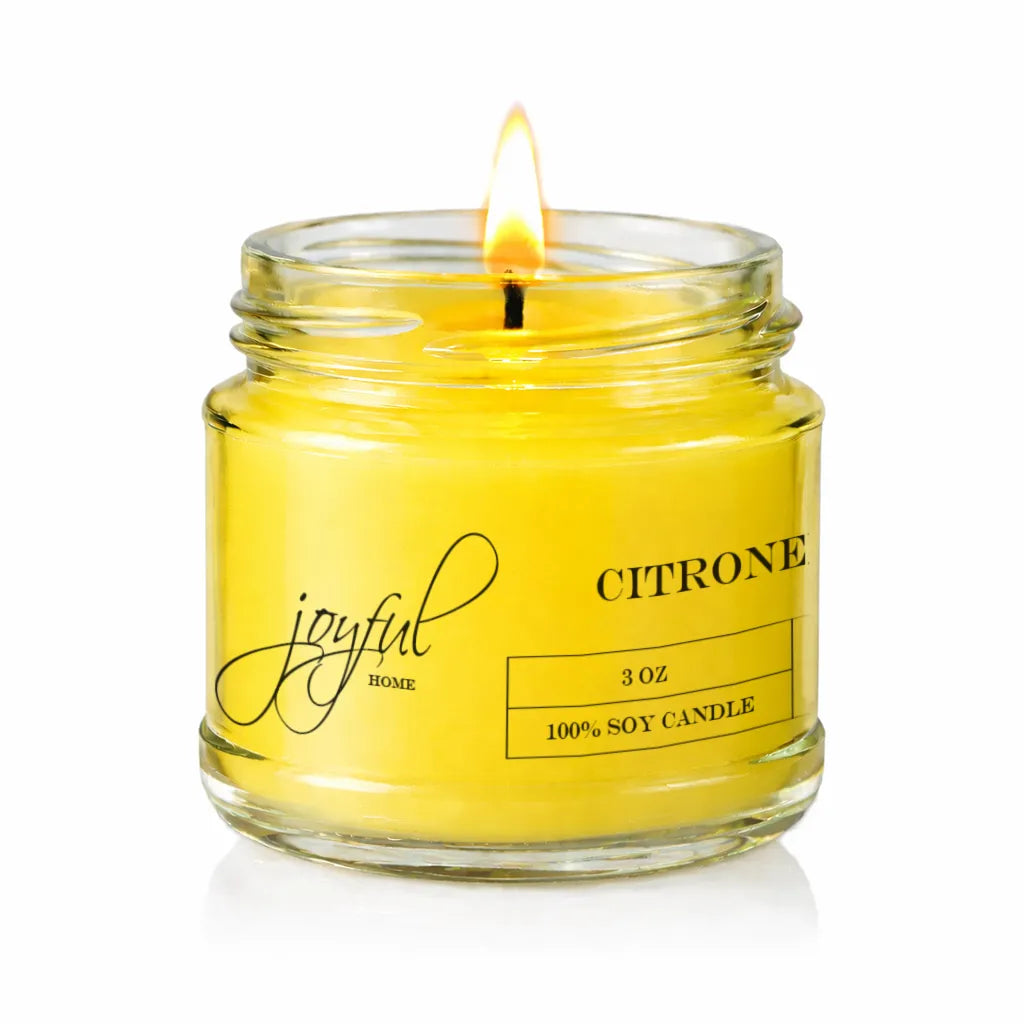 Joyful Home Citronella Soy Wax Candle 3oz