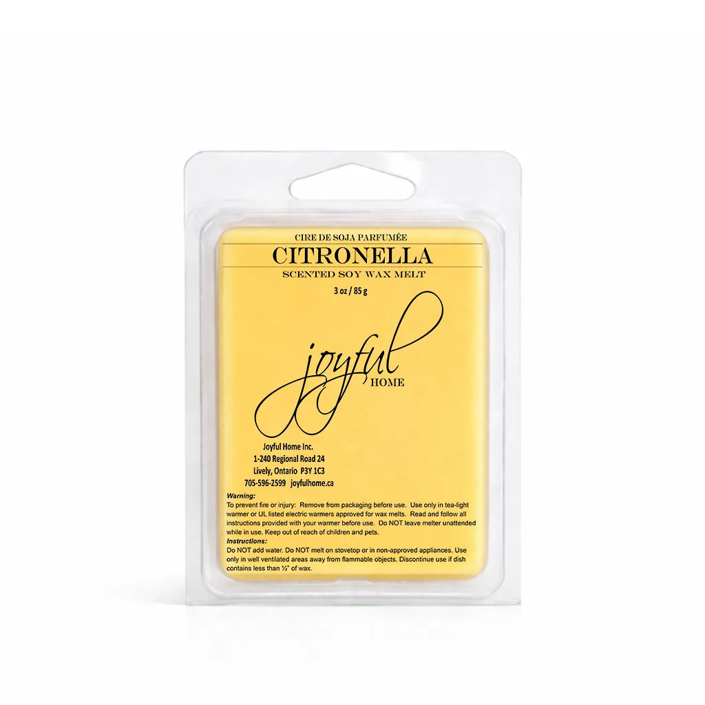 Joyful Home Citronella Soy Wax Melt