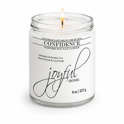 Joyful Home Confidence Soy Wax Candle 8oz Dye Free