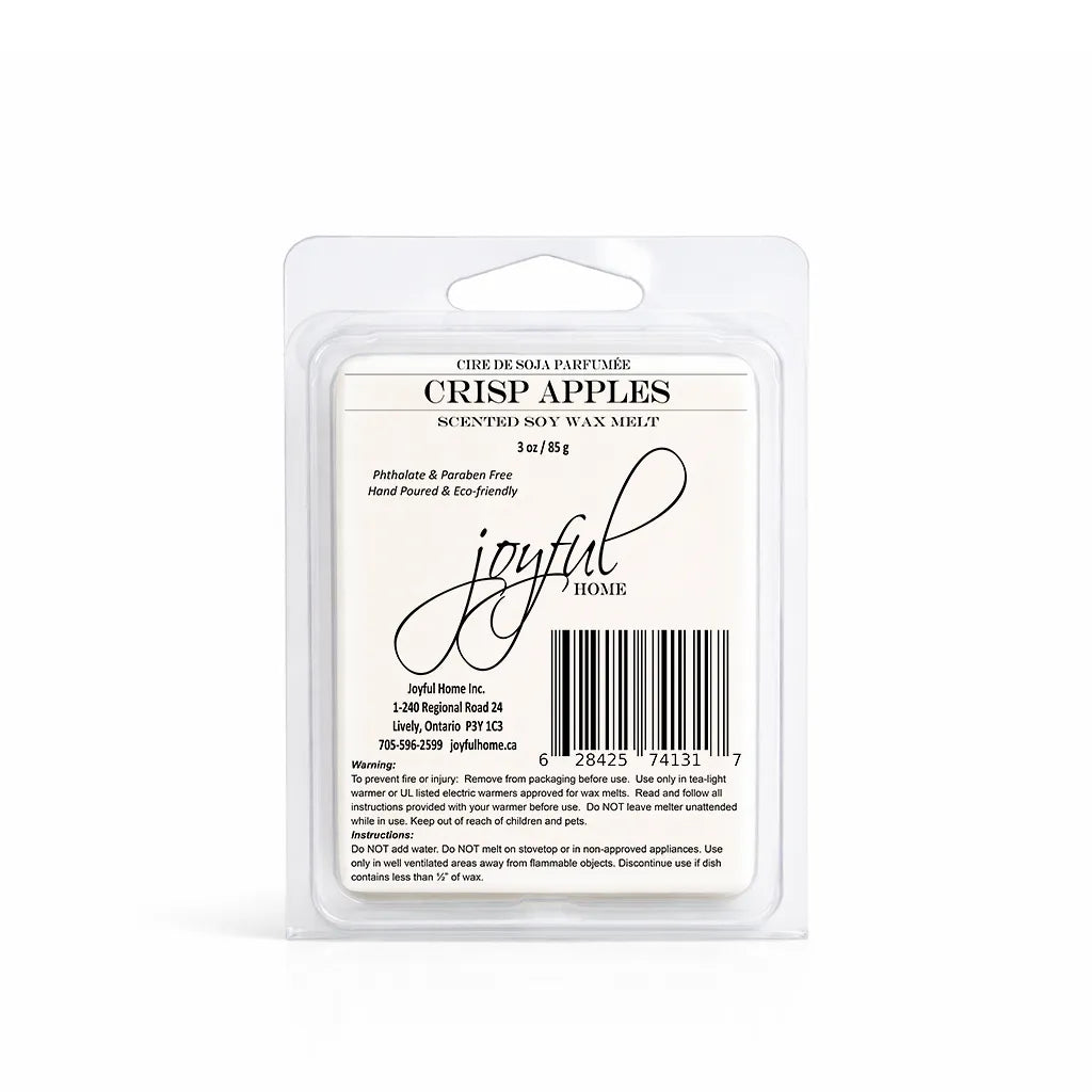 Joyful Home Crisp Apples Soy Wax Melt Dye Free