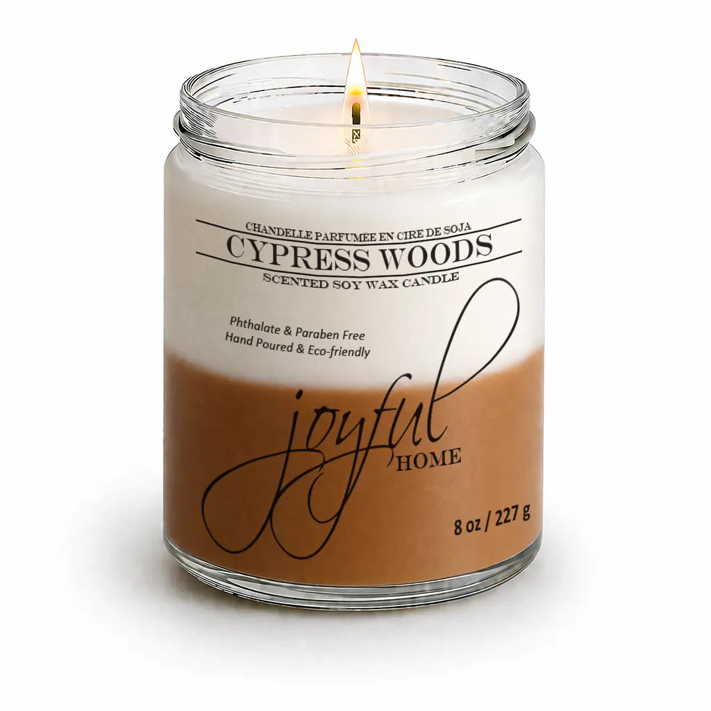 Joyful Home Cypress Woods Soy Wax Candle 8oz