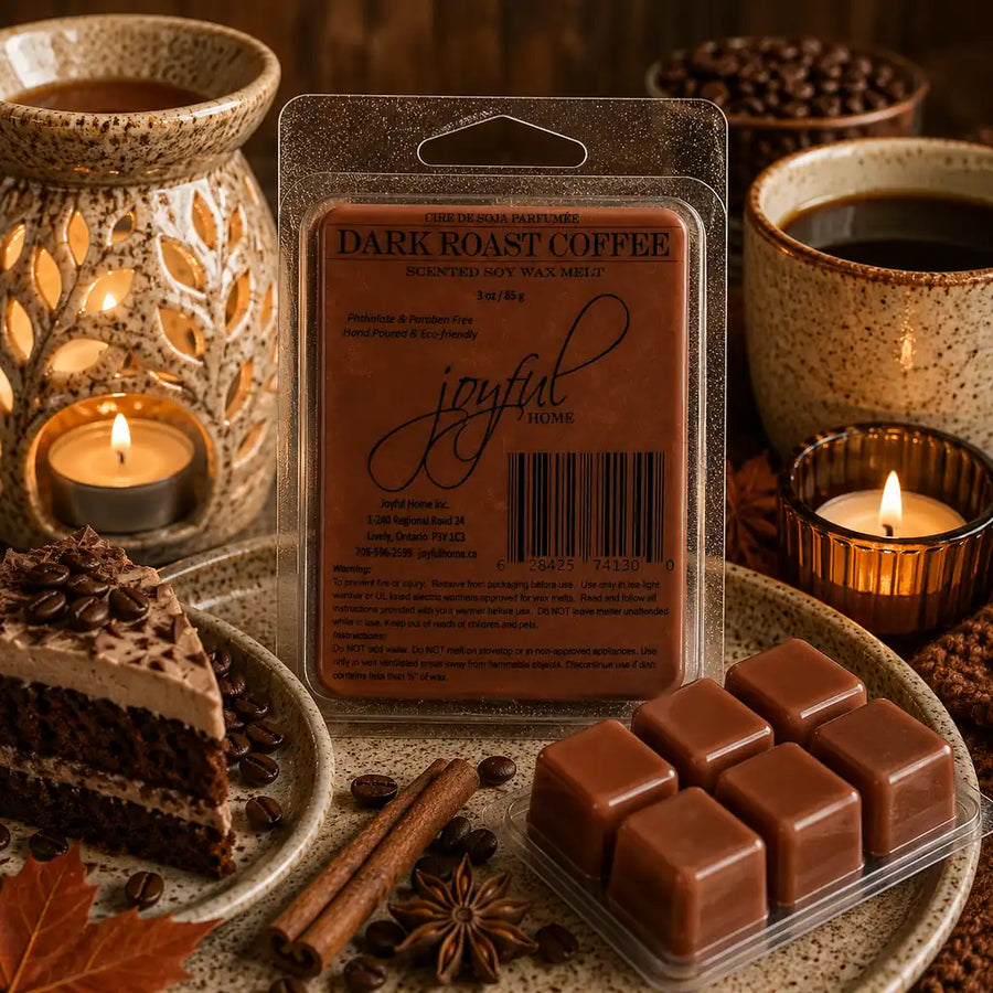 Dark Roast Coffee Soy Candles & Wax Melts