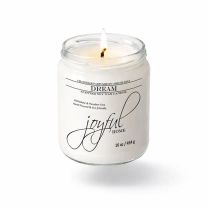 Joyful Home Dream Soy Wax Candle 16oz Dye Free