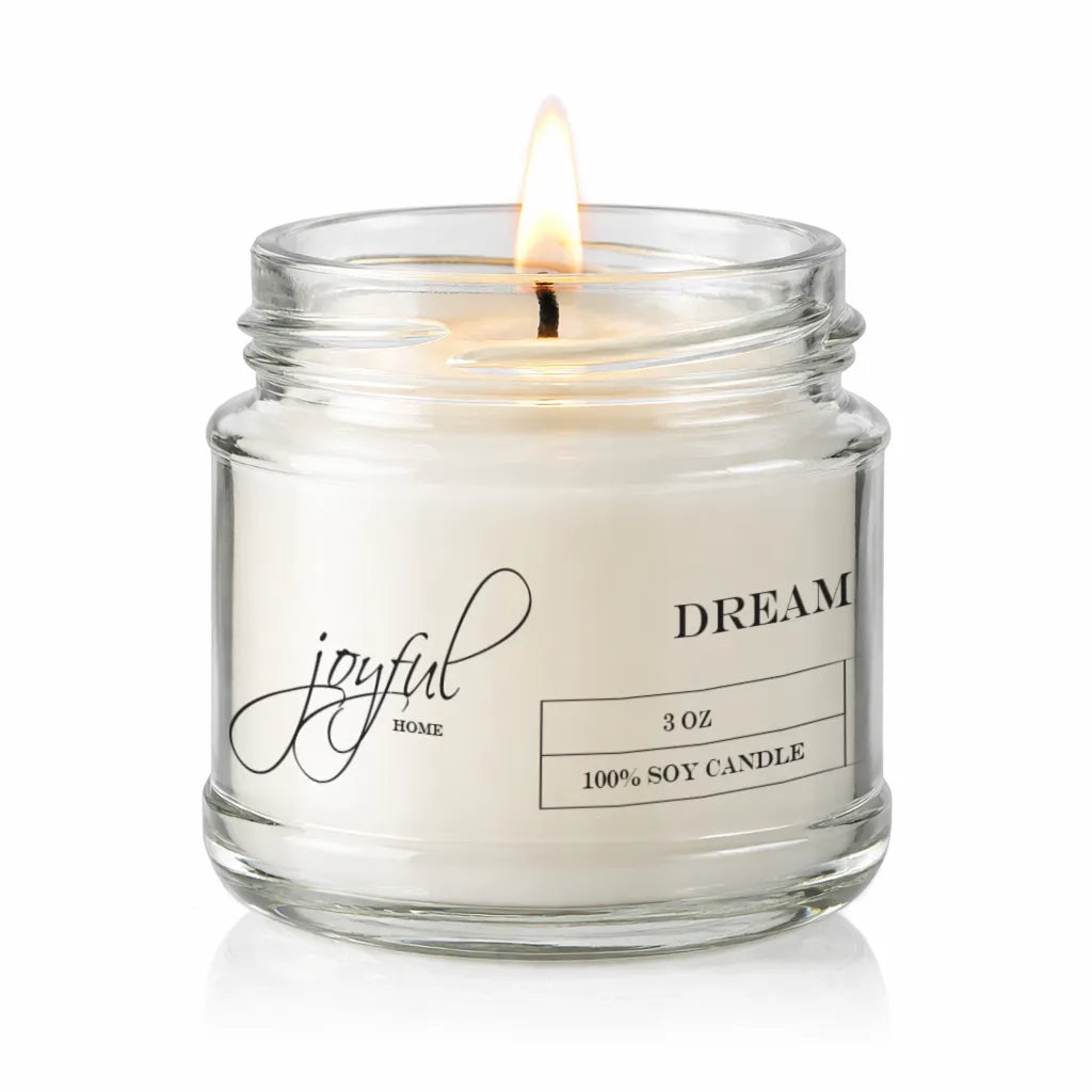 Joyful Home Dream Soy Wax Candle 3oz Dye Free