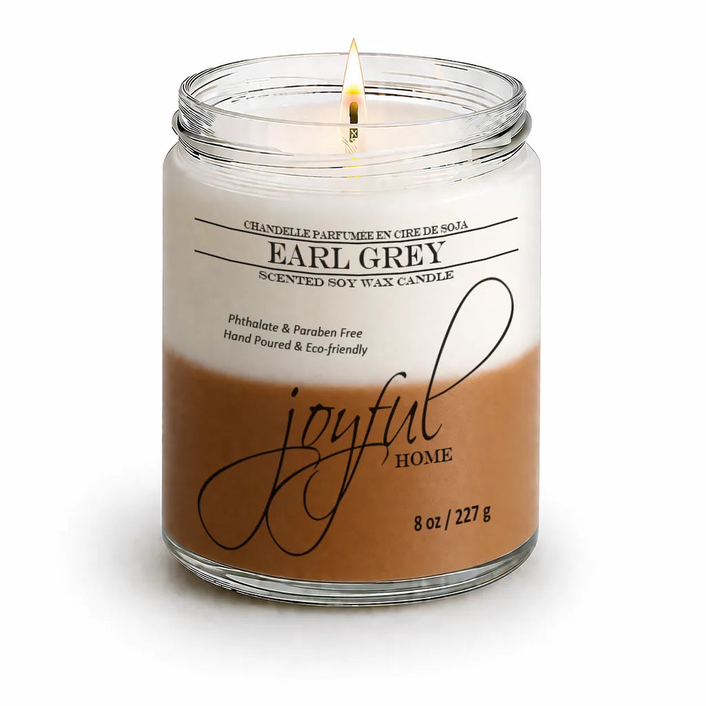 Joyful Home Earl Grey Soy Wax Candle 8oz