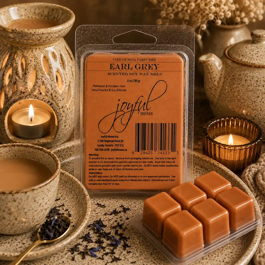 Earl Grey Soy Candles & Wax Melts