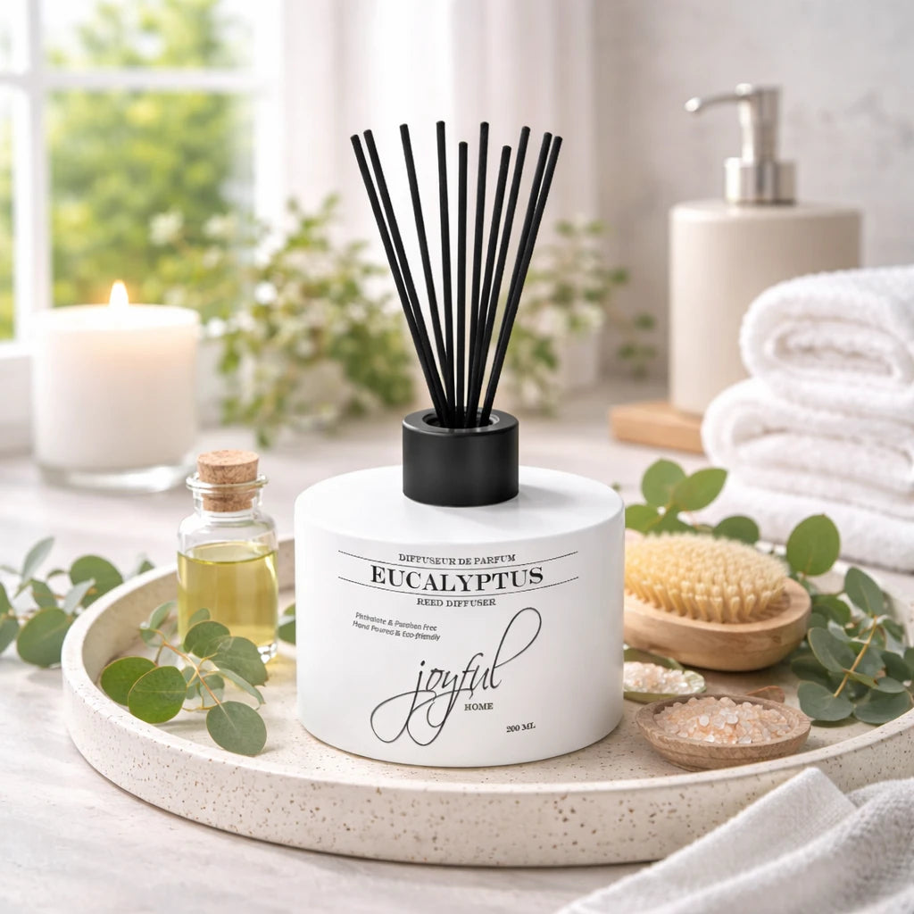 Joyful Home Eucalyptus Reed Diffuser Scene