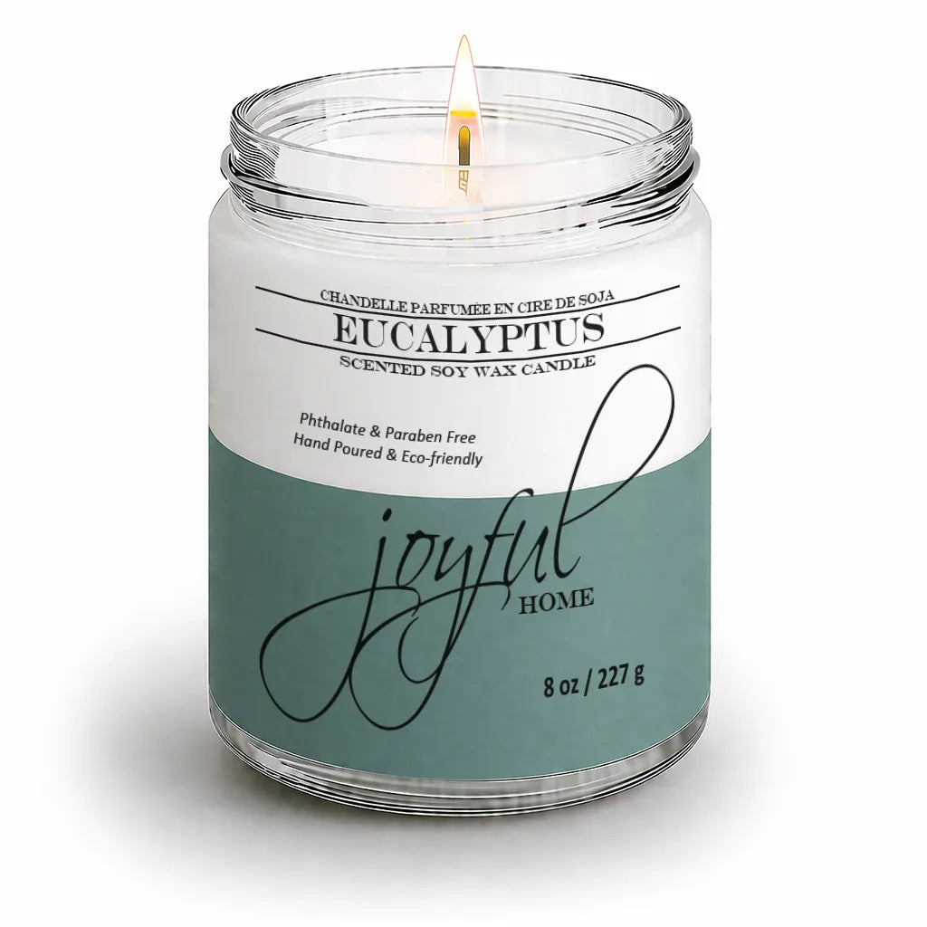 Joyful Home Eucalyptus Soy Wax Candle 8oz