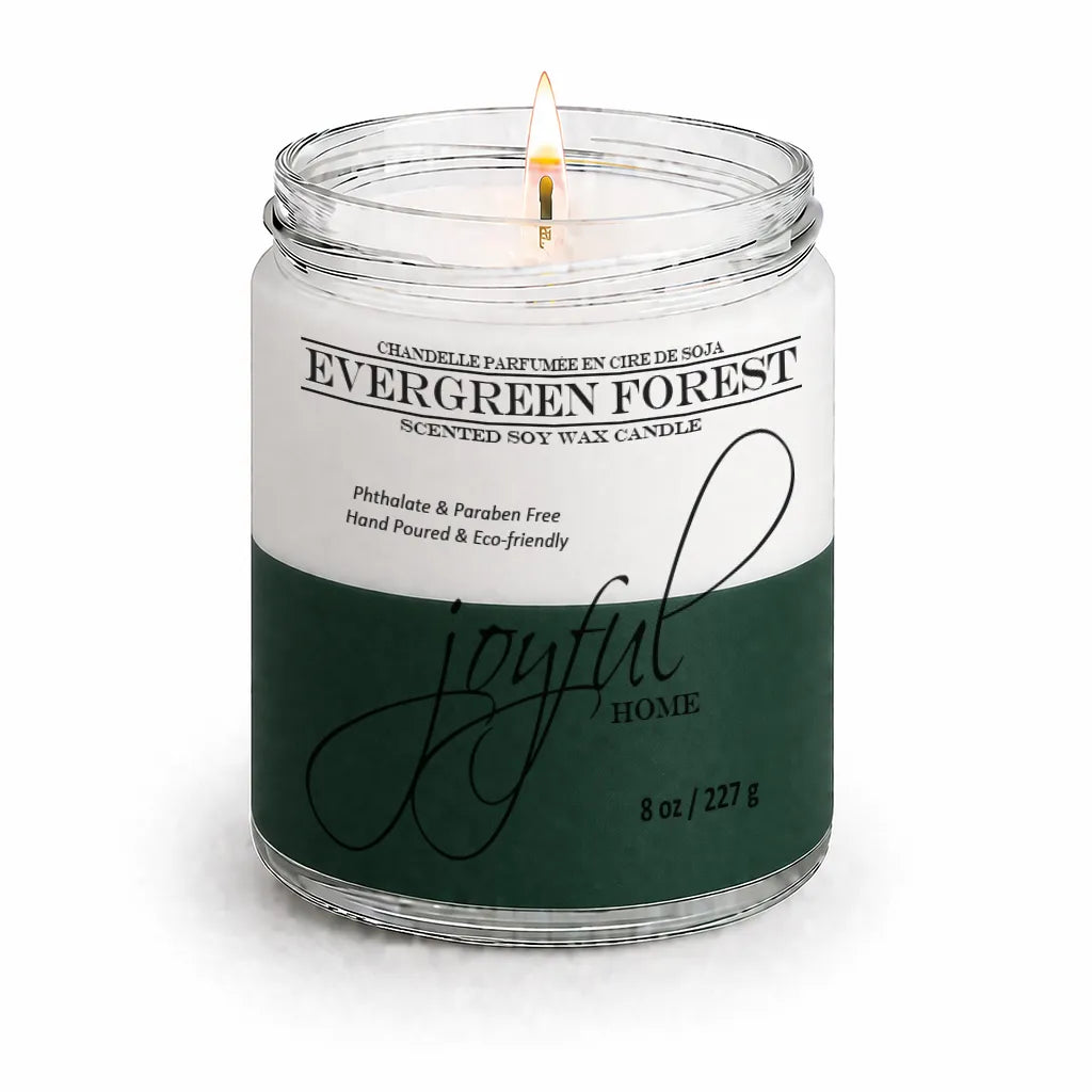 Joyful Home Evergreen Forest Soy Wax Candle 8oz