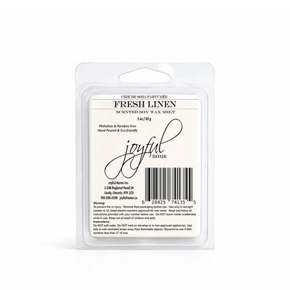 Joyful Home Fresh Linen Soy Wax Melt Dye Free