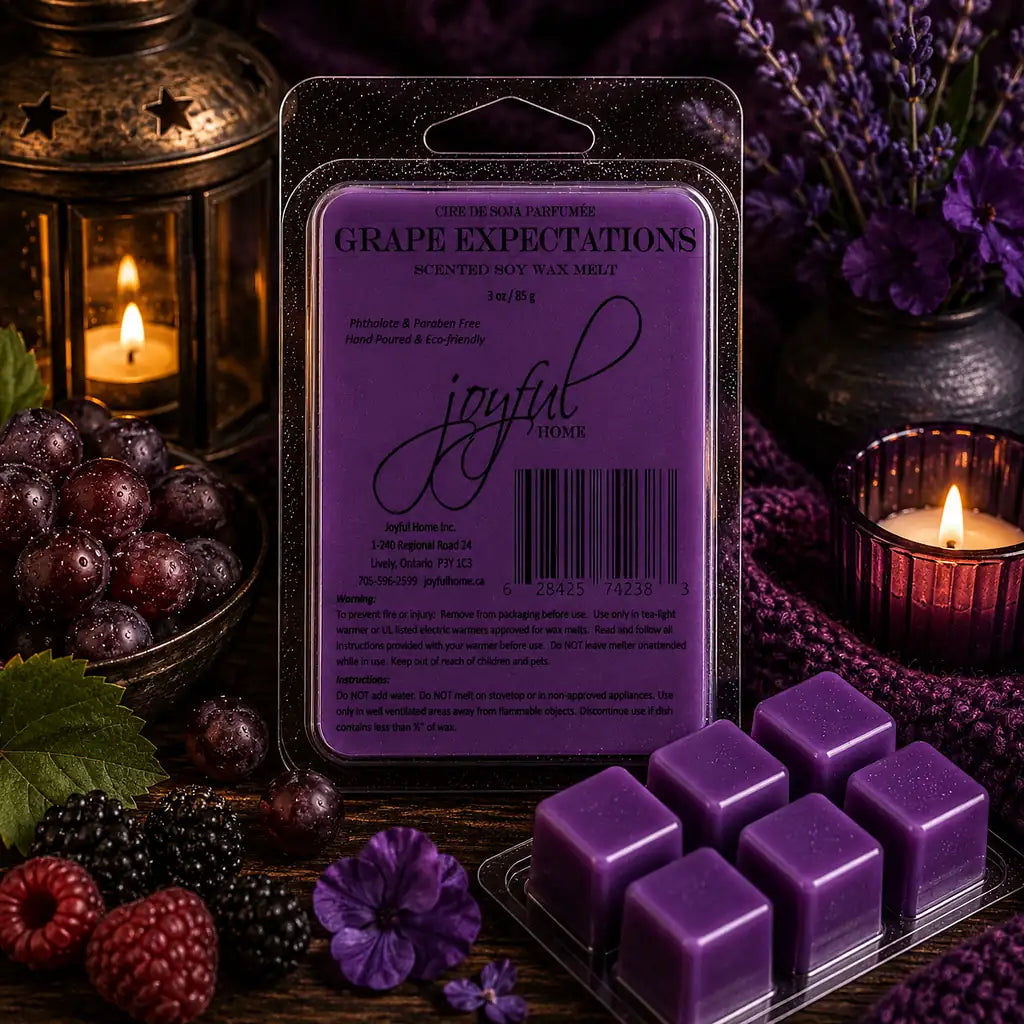 Joyful Home Grape Expectations Soy Wax Melt Scene
