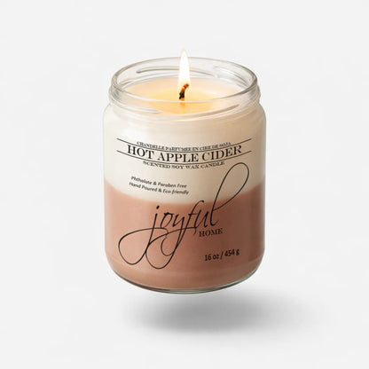Joyful Home Hot Apple Cider Soy Wax Candle 16oz