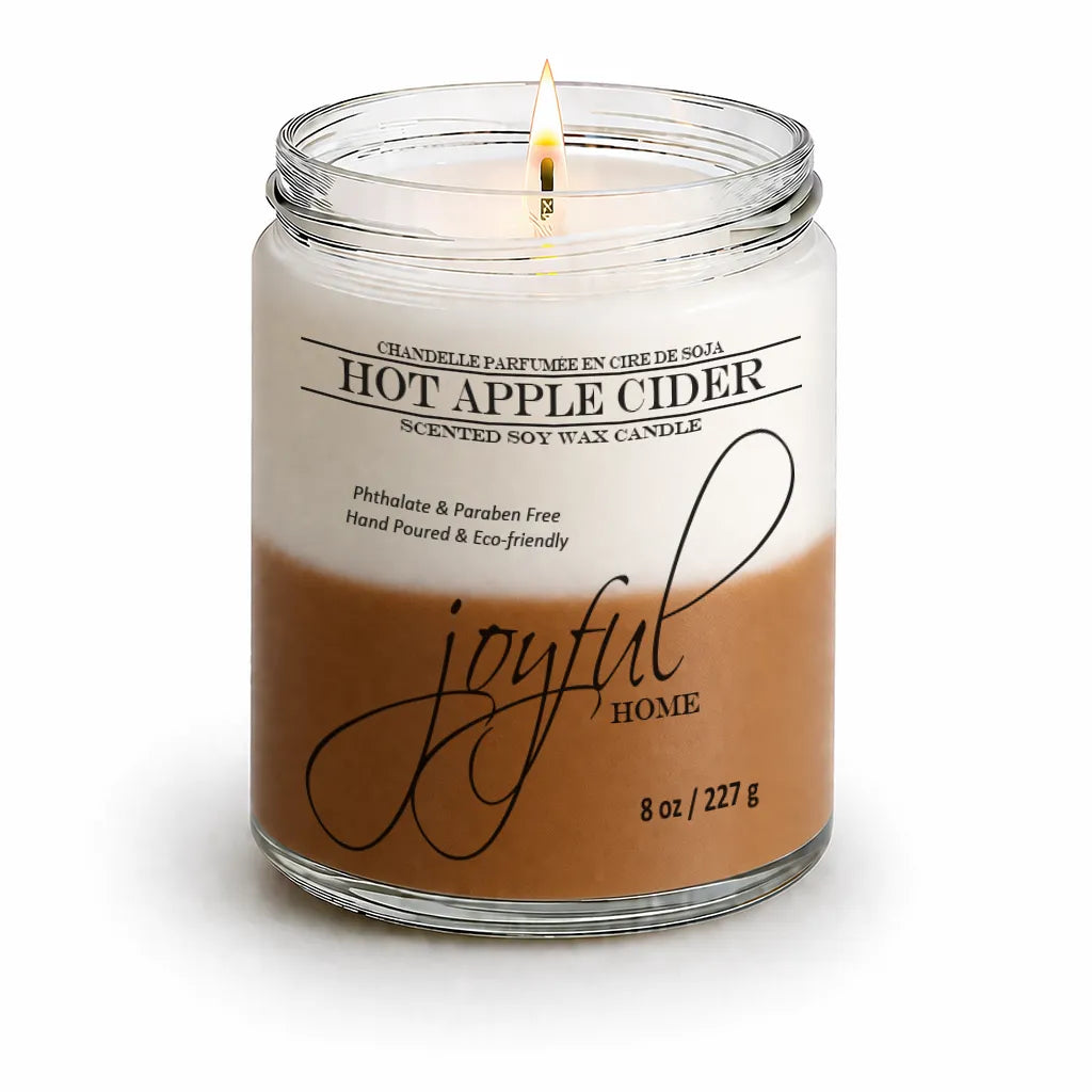 Joyful Home Hot Apple Cider Soy Wax Candle 8oz