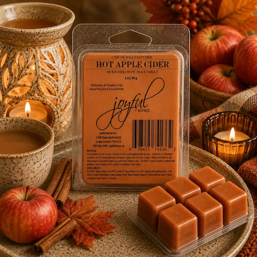 Joyful Home Hot Apple Cider Soy Wax Melt Scene