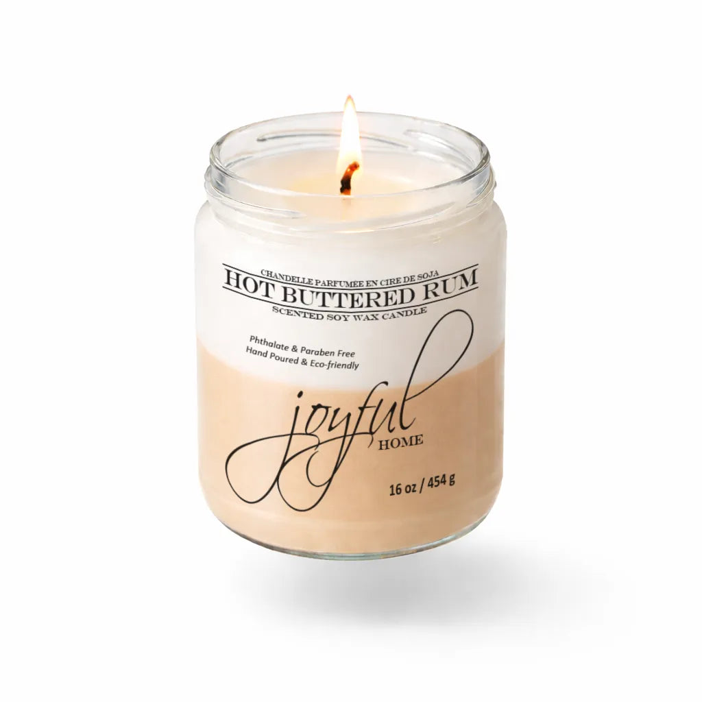 Joyful Home Hot Buttered Rum Soy Wax Candle 16oz