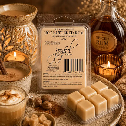 Joyful Home Hot Buttered Rum Soy Wax Melt Scene