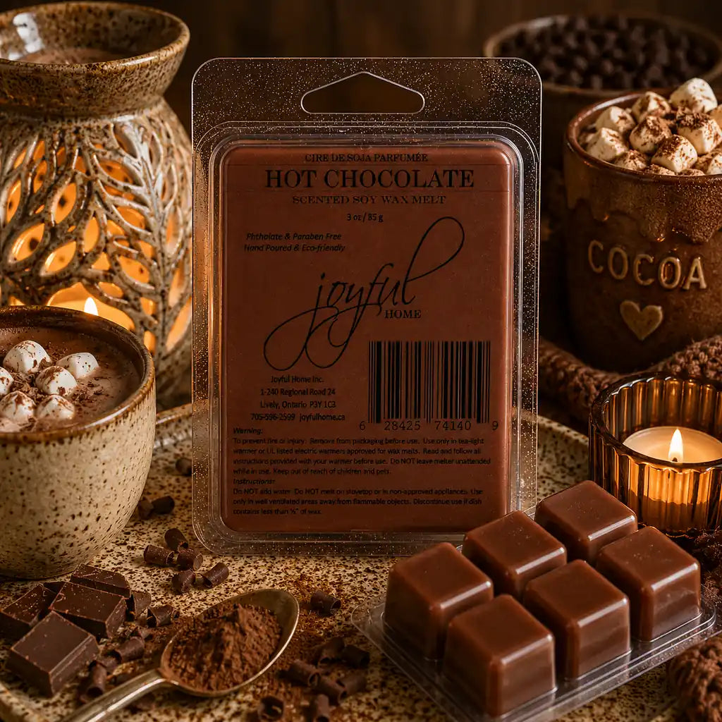 Joyful Home Hot Chocolate Soy Wax Melt Scene
