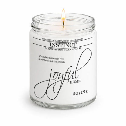 Joyful Home Instinct Soy Wax Candle 8oz Dye Free