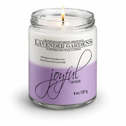Joyful Home Lavender Gardens Soy Wax Candle 8oz