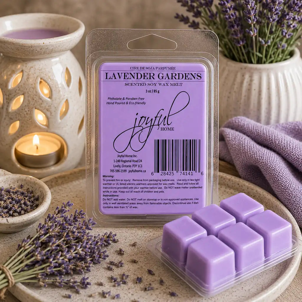 Joyful Home Lavender Gardens Soy Wax Melt Scene