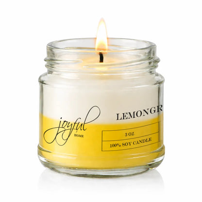 Joyful Home Lemongrass Soy Wax Candle 3oz
