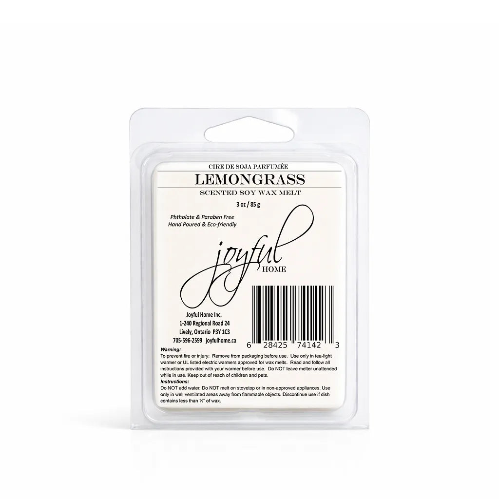 Joyful Home Lemongrass Soy Wax Melt Dye Free