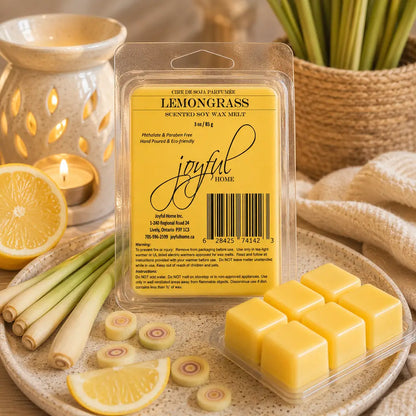 Joyful Home Lemongrass Soy Wax Melt Scene