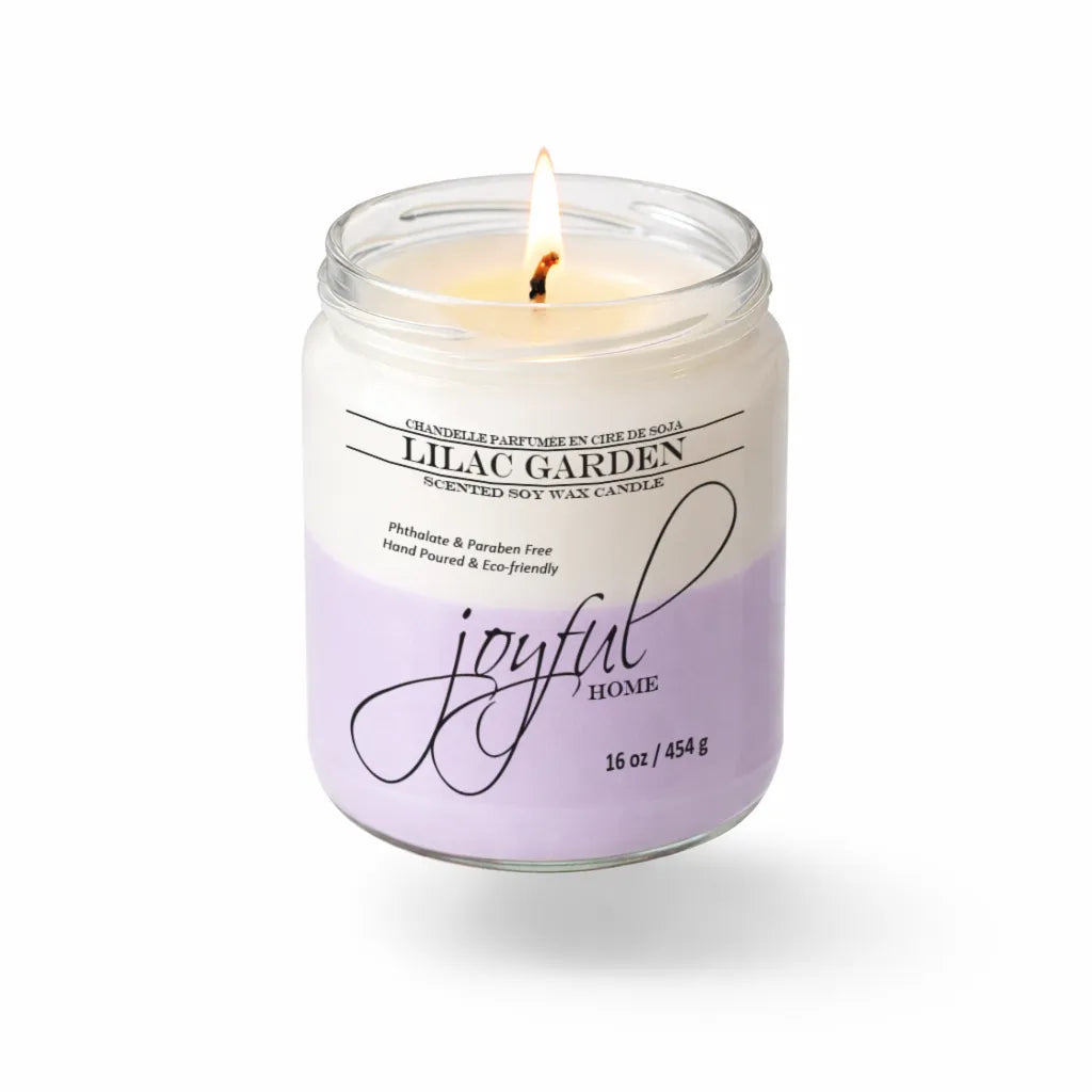 Joyful Home Lilac Garden Soy Wax Candle 16oz