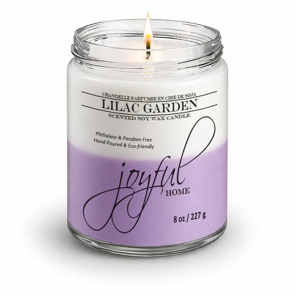 Joyful Home Lilac Garden Soy Wax Candle 8oz
