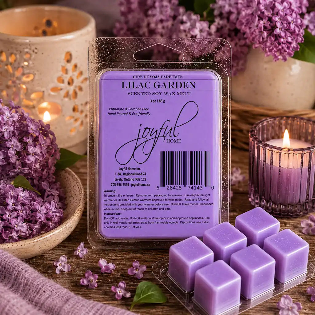Joyful Home Lilac Garden Soy Wax Melt Scene