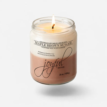 Joyful Home Maple Brown Sugar Soy Wax Candle 16oz