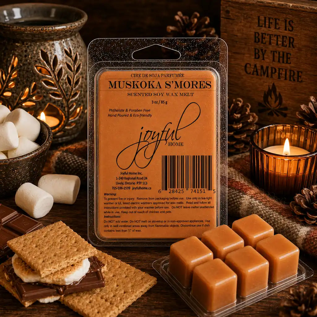 Joyful Home Muskoka Smores Soy Wax Melt Scene