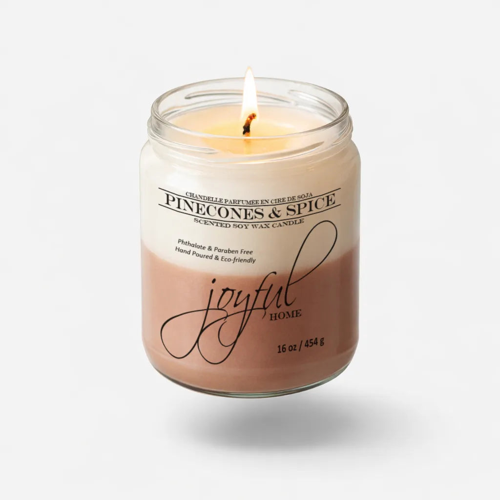 Joyful Home Pinecones _ Spice Soy Wax Candle 16oz