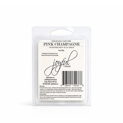 Joyful Home Pink Champagne Soy Wax Melt Dye Free